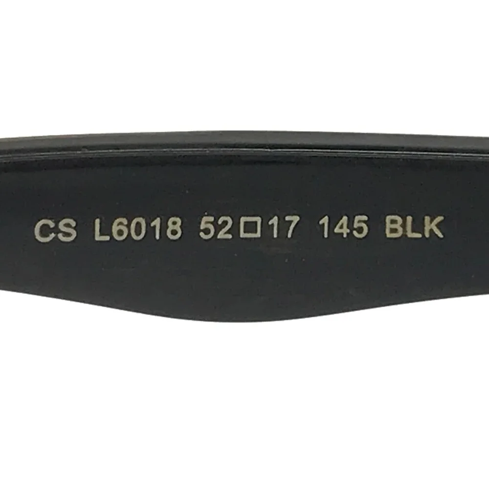 Lantis Eyeglasses Frames L6018 BLK Black Rectangular Full Rim 52-17-145